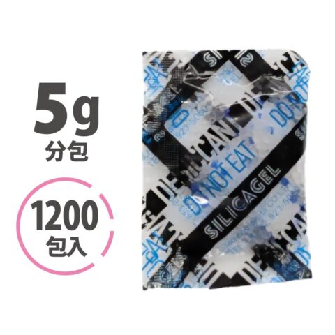 シリカゲルA型 5g〈1,200個入/段ボール〉
